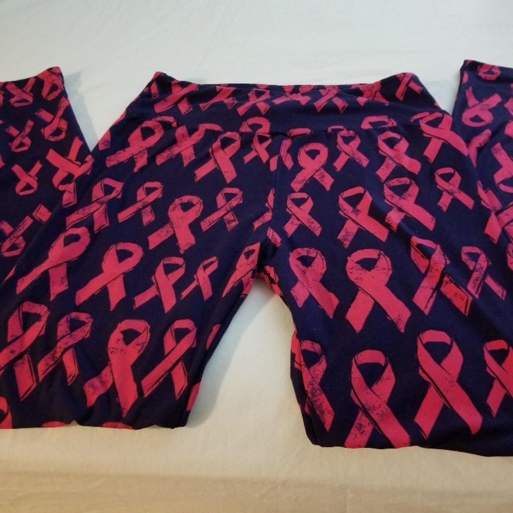 Lula Roe Breast Cancer Awareness Leggins